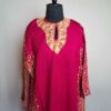 Inara Pink Kashmiri Pheran With Side panel Embroidery