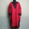 Pink Kashmiri Pheran With Aari Border Embroidery