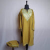 Green Cotton Aari Kashmiri Salwar Kameez Co-ord Set
