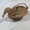 Duck Shaped Willow Wicker Basket With handle