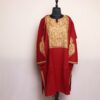 Kashmiri Dress Pheran - Maroon Raffal Kashmiri Hand Sozni - Mirza Collection