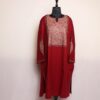 Kashmiri Embroidery Pheran- Maroon Raffal Hand Sozni Kashmiri Art