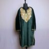 Bottle Green Mannat Velvet Pheran with Ari Embroidery