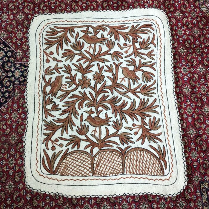 Harud Handmade Aari Embroidered Namda 3x3.5FT