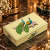 Gorgeous and Royal Paper Mache Peacock Box