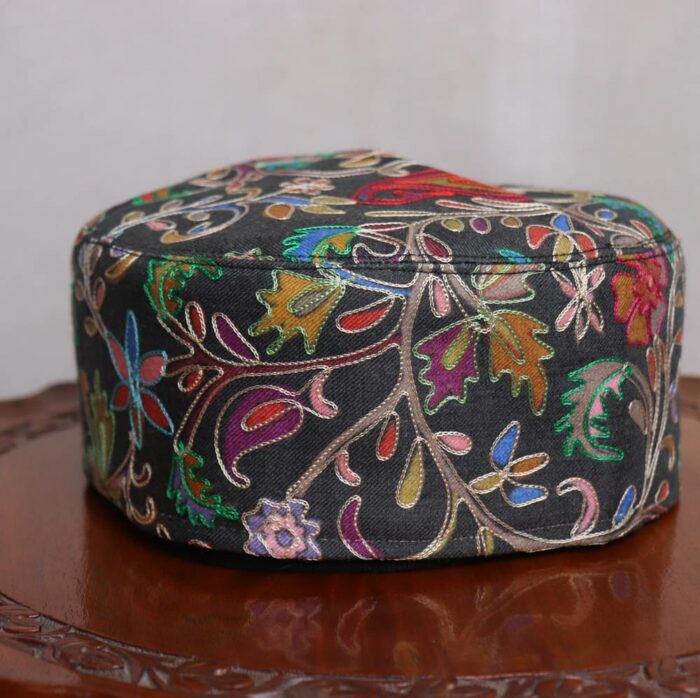Mubarak Kani Kalamkari Embroidered Cap