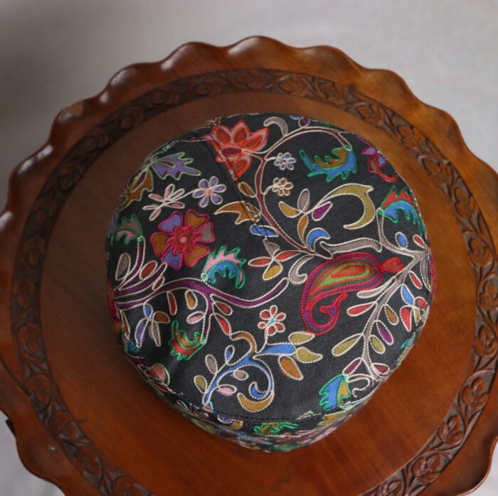 Mubarak Kani Kalamkari Embroidered Cap - Image 3