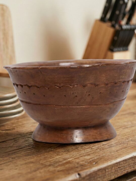 Kashmiri Walnut Wood Bowl