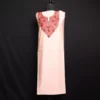 Light Pink Kashmiri Ladies Suit: Unstitched with Aari and Zari