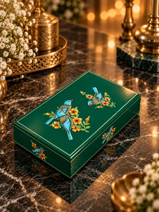 Imperial Royal Paper Mache Bird Box