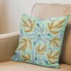 Sabz Chinar Leaf Chainstitch Cushion Cover 16×16 (Set of 3)