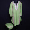 Green Kashmiri Co-ord Set with Aari Work