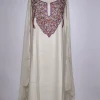White Kashmiri Aari Handwork Cotton Suit with Dupatta