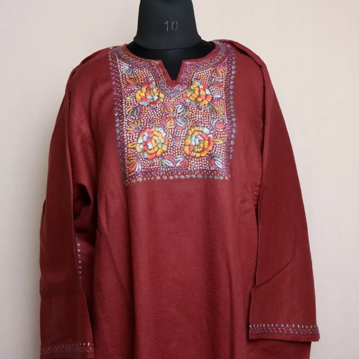 Phiren Kashmiri Sozni - Exquisite Magenta - Image 2
