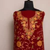 Maroon Georgette 3 Piece Suit With Aari Work