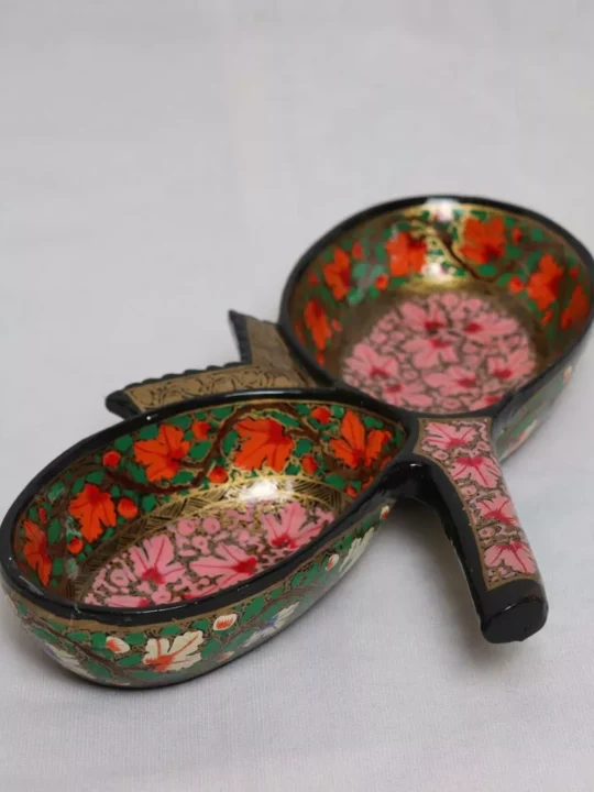 Artfull Royal Paper Mache Double Bowl