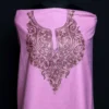 Pink Kashmiri Aari Handwork Cotton Suit with Dupatta