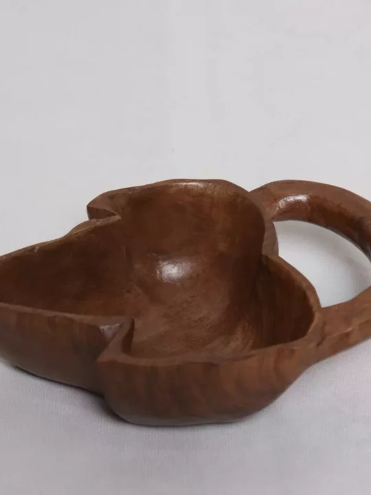 Elegant Walnut Wood Dry Fruit Bowl