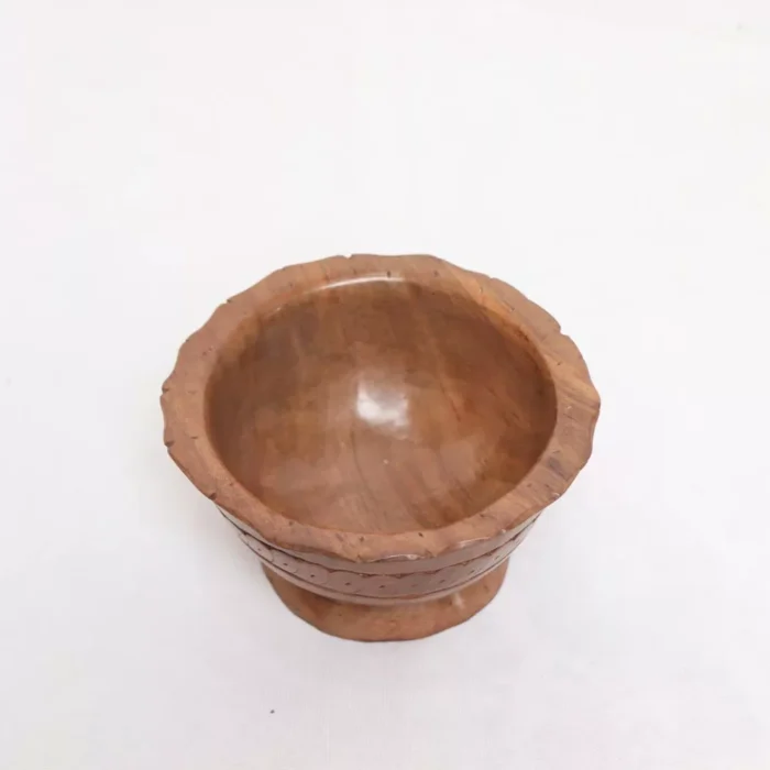 Kashmiri Walnut Wood Bowl - Image 2