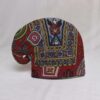 Wool Handmade Elephant Chainstitch Quilted Tea Cozy