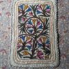 Doodhpathri Namda Handmade Aari Embroidered Wool Rug 3x2