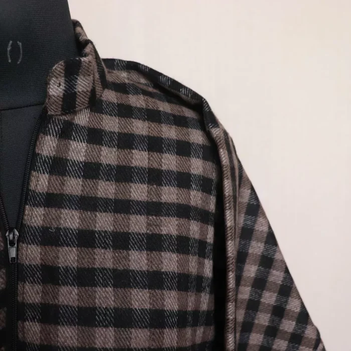 Men Grey Check Pheran - Image 3