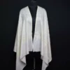 Natural Pearl Pure Pashmina Sozni Hand Work Stole