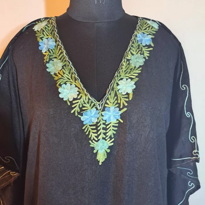Black Kaftan Crush Cotton L55 - Image 2