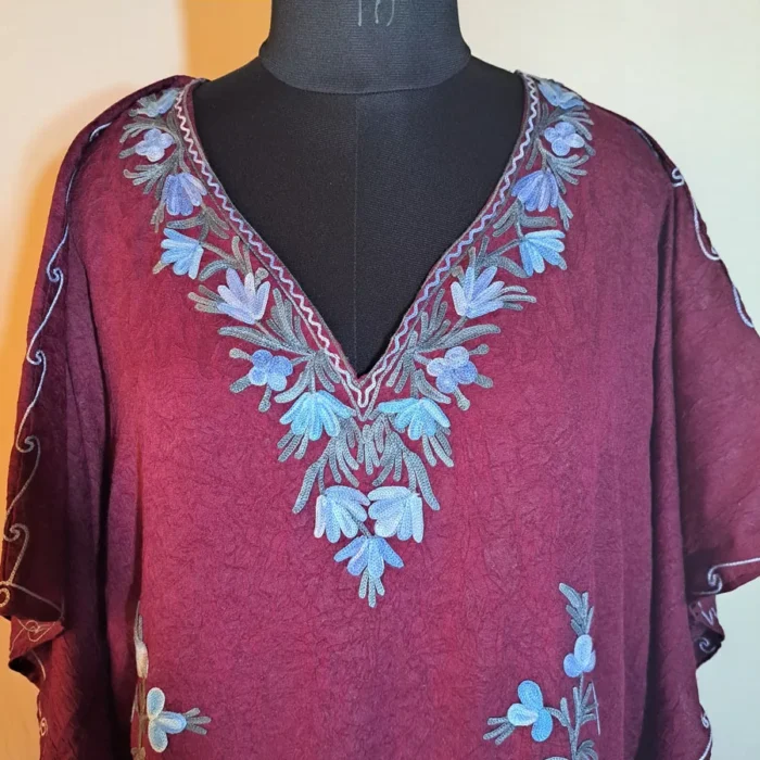 Magenta Kaftan Crush Cotton L52 - Image 2