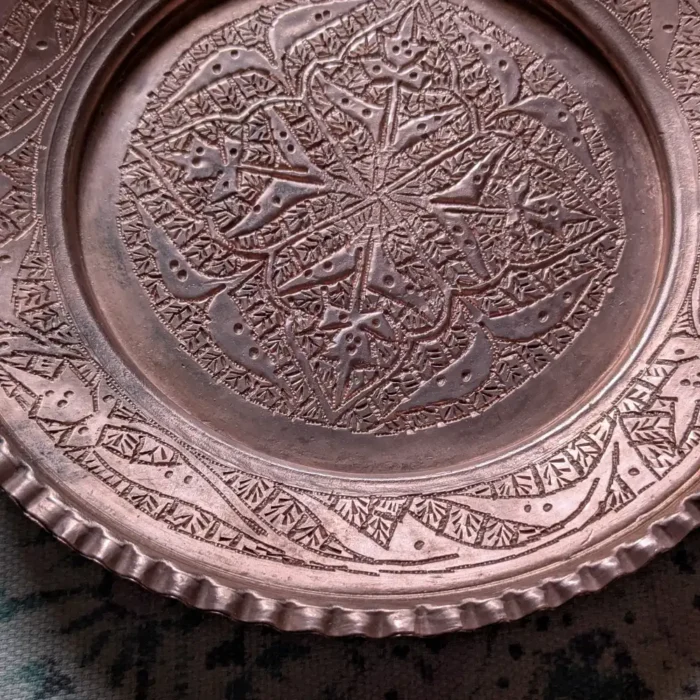Kashmiri Copper Roti Plates (Hand-Made, 8") | Set of 6 - Image 3
