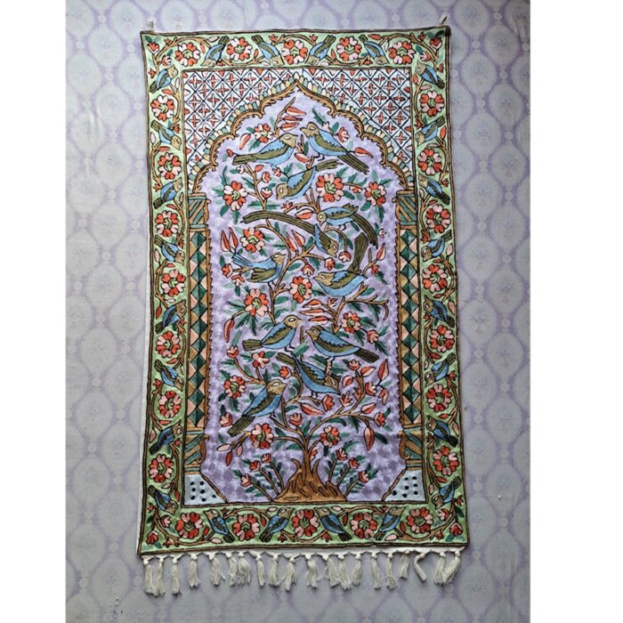 Koshur Gulshan Tree of Life Kashmiri Handmade Chainstitch Wall Hanging