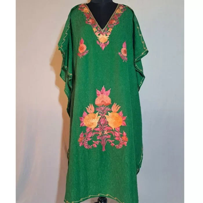 Green Kaftan Crush Cotton L47