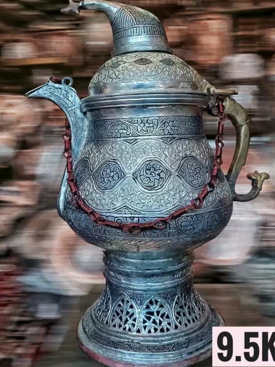 Largest Kashmiri Copper Samavar - Handmade- 60 Cup Tea Kettle (Kahwa, Noon Chai)