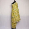 Olive Green Chinari Kashmiri Saree | Georgette Indian Saree With Aari Kadai