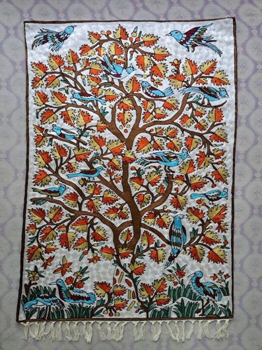 Kong Posh Tree of Life Handmade Chainstitch Wall Hanging
