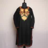 Black Sana  Summer Cool Cotton Kurta with Aari Embroidery