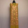 Mehndi Green Gousia 2PC Chinari All over Kashmiri Aari Embroidery Cotton Suit