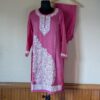 Barbara Pink Crush Cotton Kashmiri Coord Set | Kurta Set