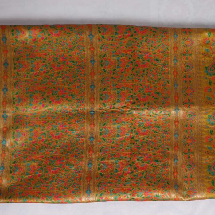 Salma Badami Kani Mustard Saree - Image 3