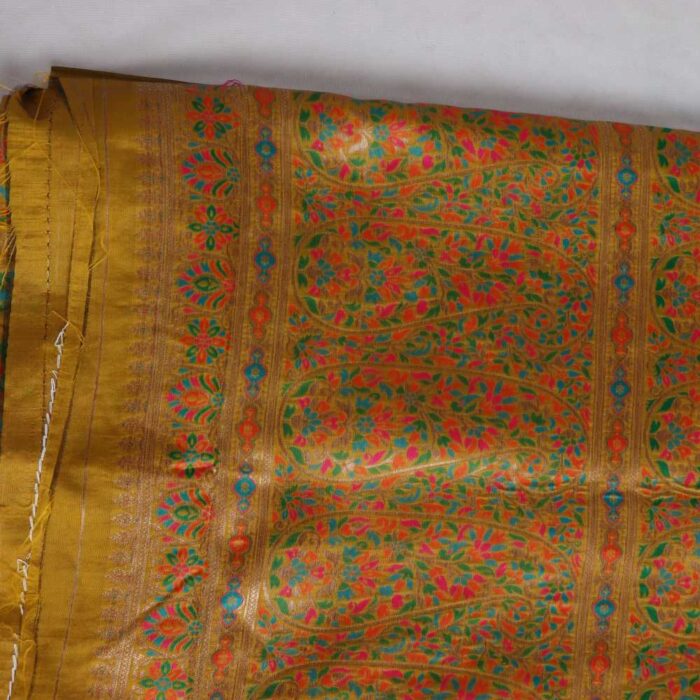 Salma Badami Kani Mustard Saree - Image 2