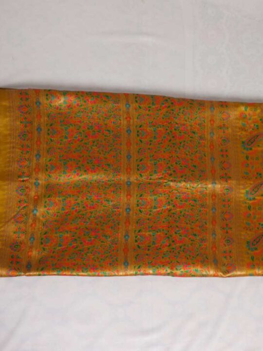 Salma Badami Kani Mustard Saree