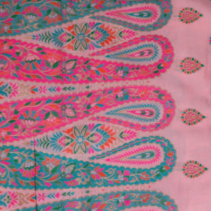 Pink Badami Salma Kani with Zari Saree - Image 3