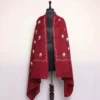 Maroon Safeed Chinar Booti Azra Kashmiri Winter Shawl with Hand Embroidery