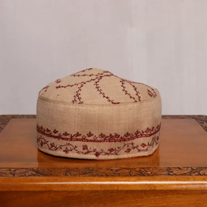 Khaki  Sozni Toosha Cap