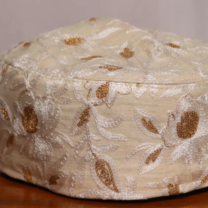 White Toosha Quraishi Dual Work Cap - Image 2