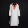 Zoon White Kashmiri Cotton Kurta with  Sozni Handwork