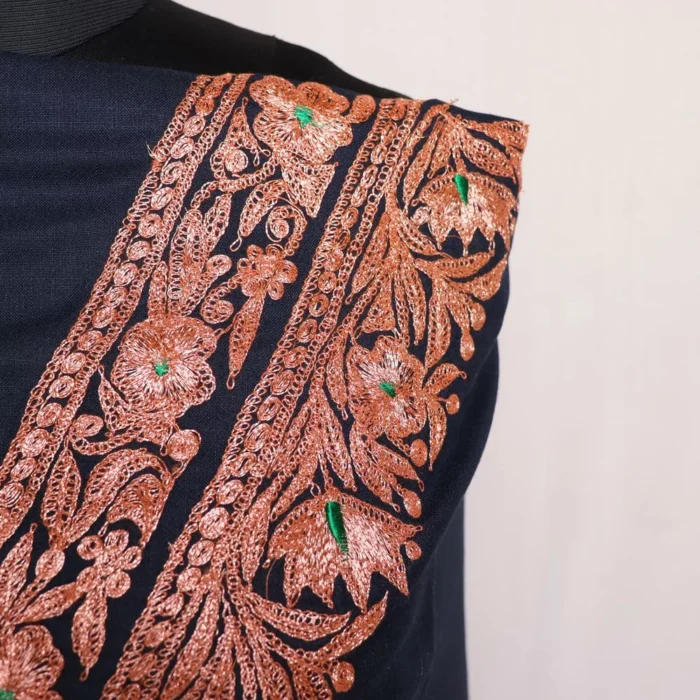Black Ruby Cotton Tilla Work 3pc Suit - Image 3