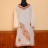 Naqash White Summer Cotton  Kurta with Aari Embroidery