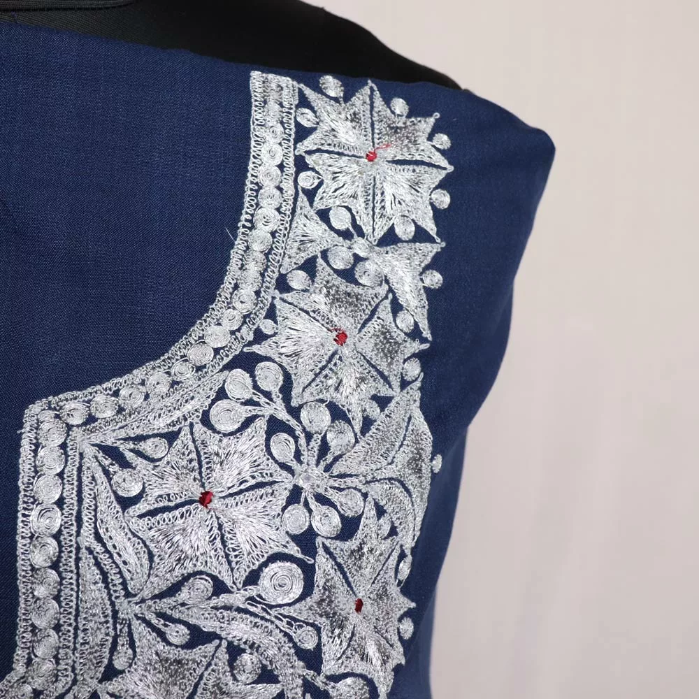 Navy Blue Ruby Cotton Pant Suit main image 1