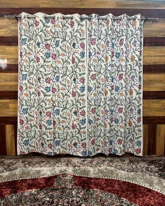 Maharani Crewel Work Kashmiri Curtain